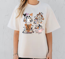 Load image into Gallery viewer, Tshirt| spooky blue dog
