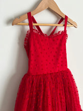 Load image into Gallery viewer, Mya Maxi| red flocked hearts
