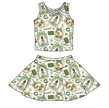 Load image into Gallery viewer, GIRLS- V LINE SKORT SET|T GIRL (ready to ship)

