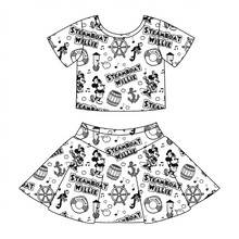 Load image into Gallery viewer, GIRLS- V LINE SKORT SET| STEAMBOAT (READY TO SHIP)
