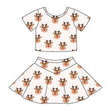 Load image into Gallery viewer, Reindeer | v line skort set (ready to ship)
