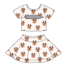 Load image into Gallery viewer, Reindeer | v line skort set (ready to ship)
