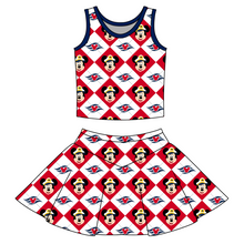 Load image into Gallery viewer, WOMEN- V LINE SKORT SET| ARGYLE (ready to ship)
