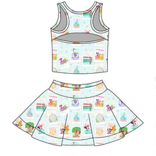 Load image into Gallery viewer, GIRLS- V LINE SKORT SET| D-WORLD (ready to ship)
