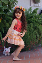 Load image into Gallery viewer, GIRLS- TWIRL SKORT SET| MOE MOE (ready to ship)
